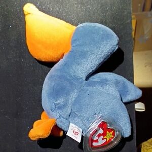 Ty Plush Blue and Orange Pelican